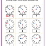 Telling Time Worksheets with regard to FREE Printable Clock Worksheets For Kindergarten