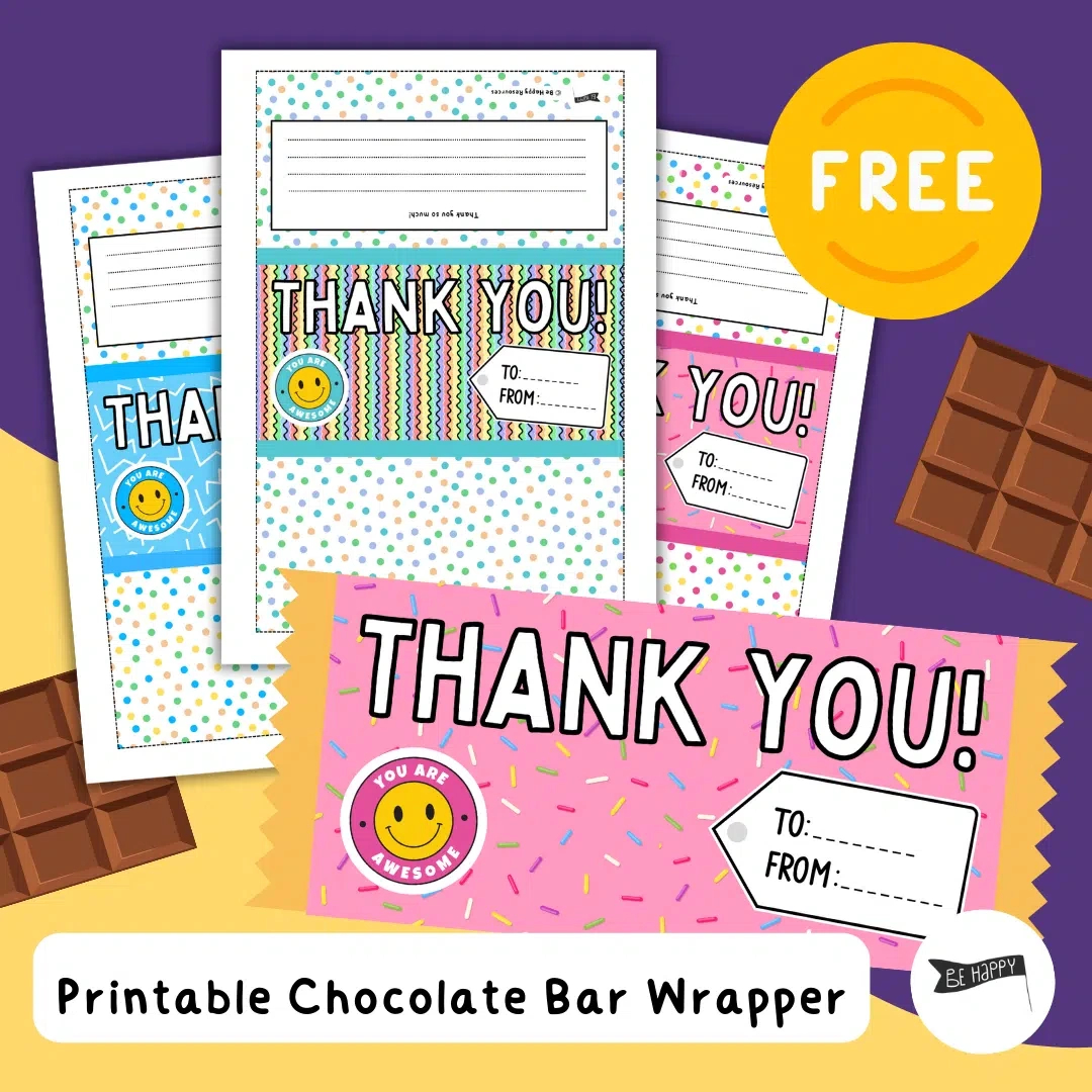 Thank You &amp;quot;You Are Awesome!&amp;quot; Printable Chocolate Bar Wrapper with regard to Free Printable Chocolate Bar Wrappers