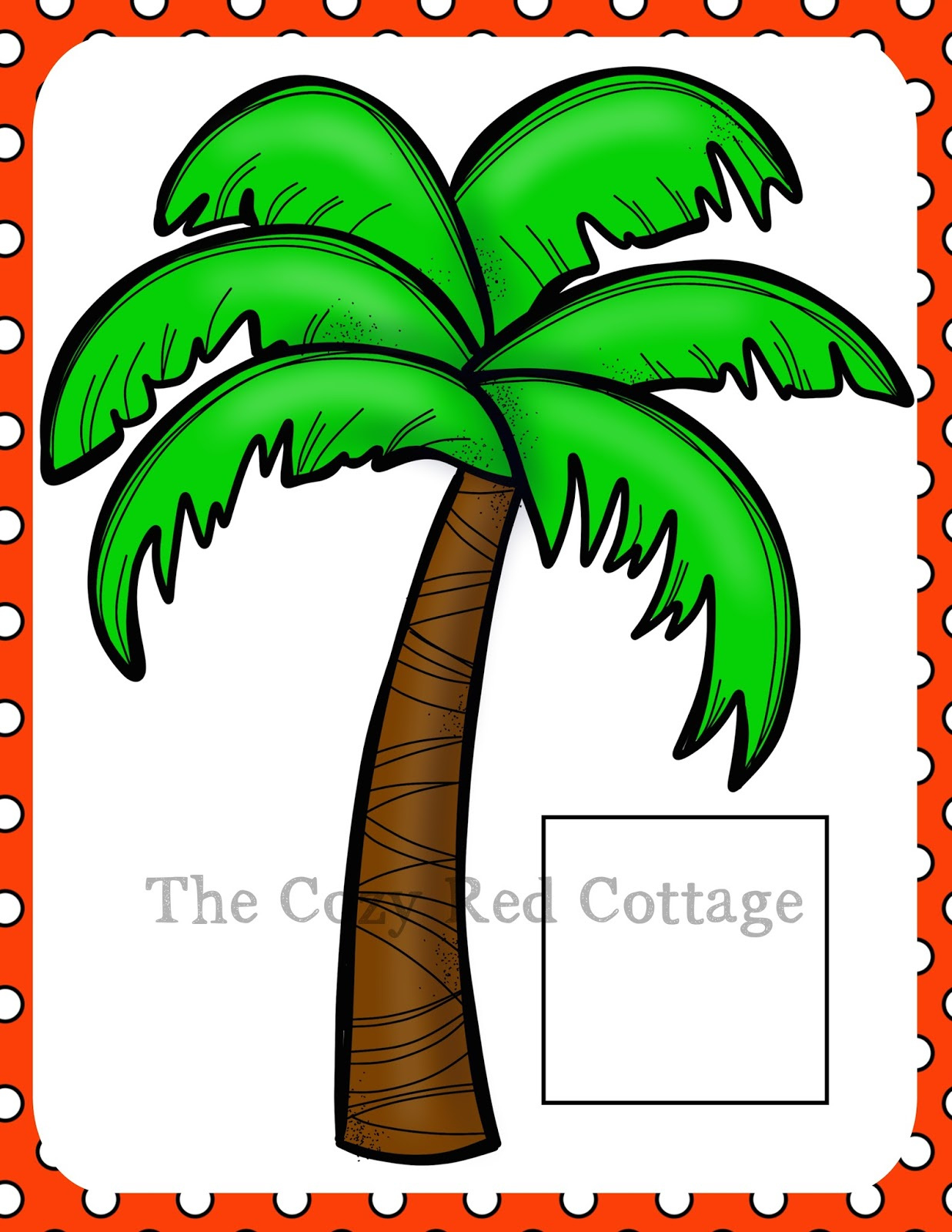 The Cozy Red Cottage: Chicka Chicka Boom Boom Counting Mat inside FREE Printable Chicka Chicka Boom Boom Tree