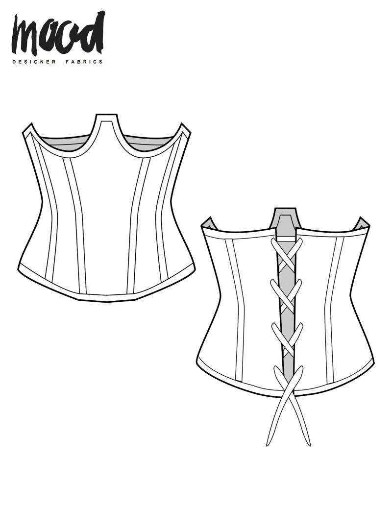 The Parker Corset - Free Sewing Pattern intended for FREE Printable Corset Sewing Pattern