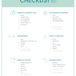 The Ultimate Change Of Address Checklist Printable intended for FREE Printable Change of Address Checklist