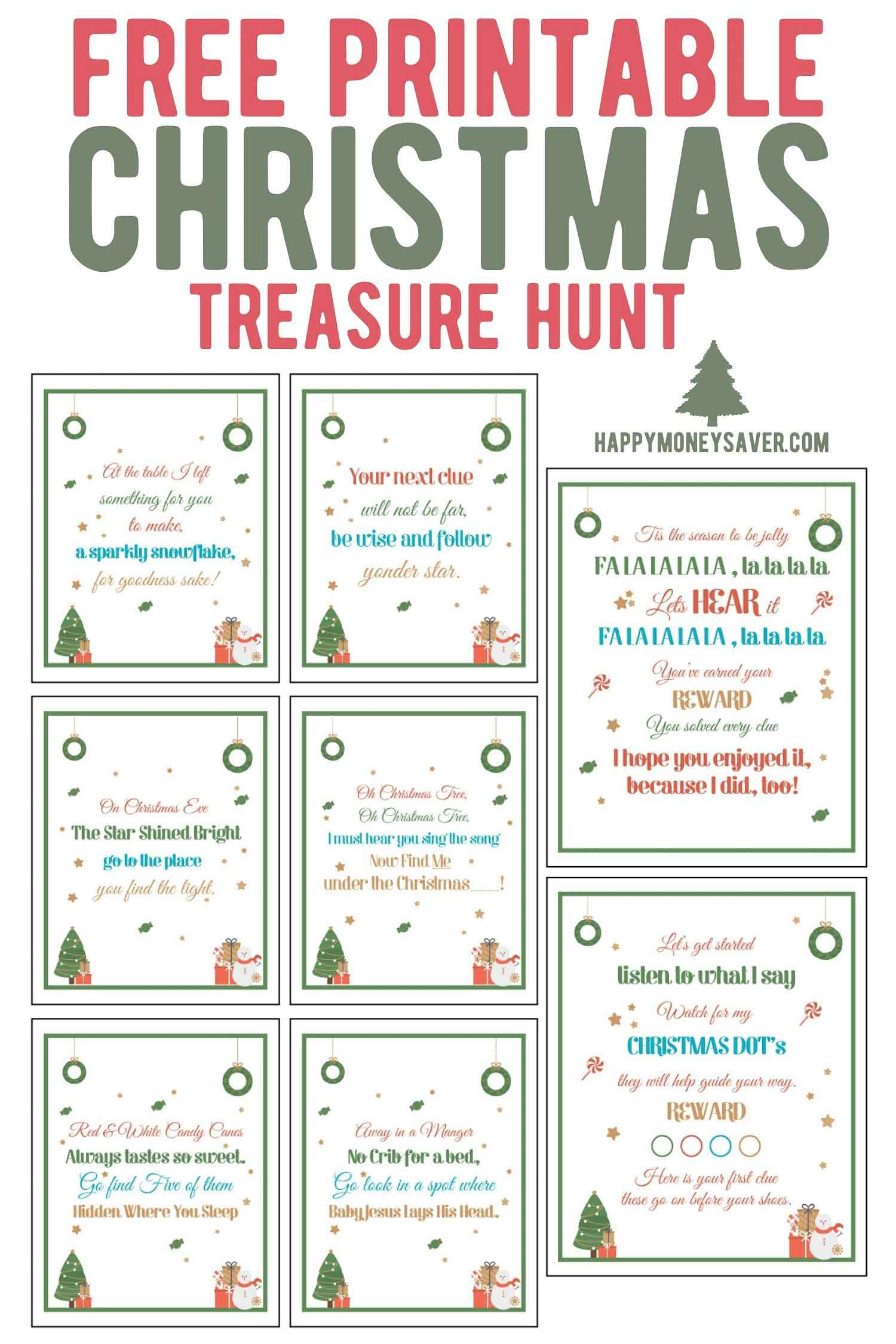 The Ultimate Christmas Treasure Hunt + Free Printable with regard to Free Printable Christmas Treasure Hunt For Adults