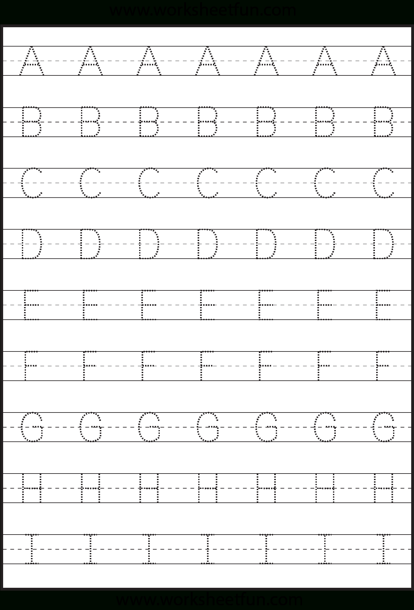 Tracing – Uppercase Letters – Capital Letters – 3 Worksheets with regard to FREE Printable Capital Letters Worksheets