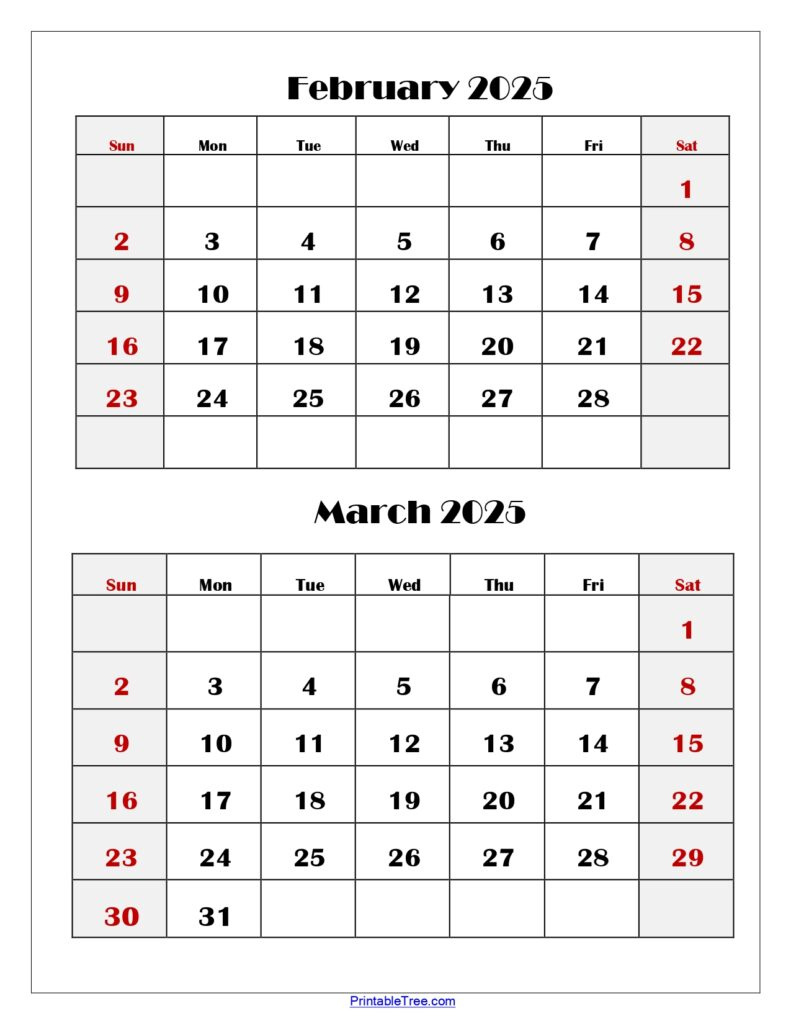 Two Months Calendar 2025-2026 Printable Pdf | Double Month Calendar pertaining to FREE Printable Calendar Templates 2 Months Per Page