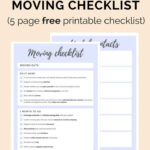 Ultimate Moving Checklist (Free Printable) - Girl About Townhouse within Free Printable Checklist For Moving House