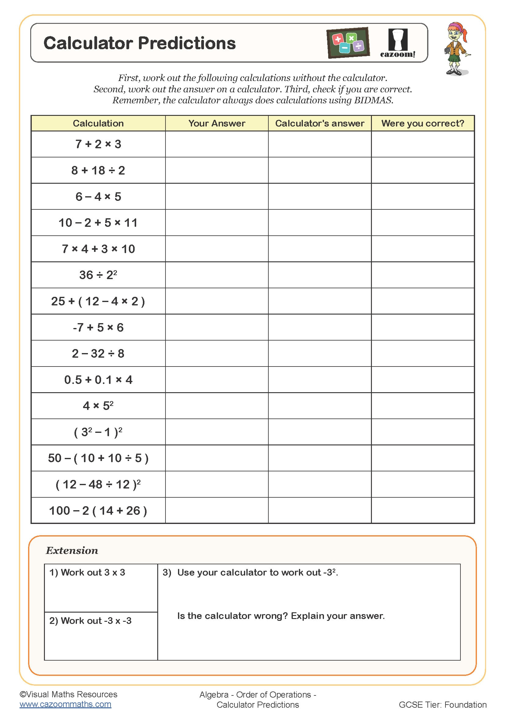 Using A Calculator Worksheets - Printable Calculator Skills in FREE Printable Calculator Practice Worksheets