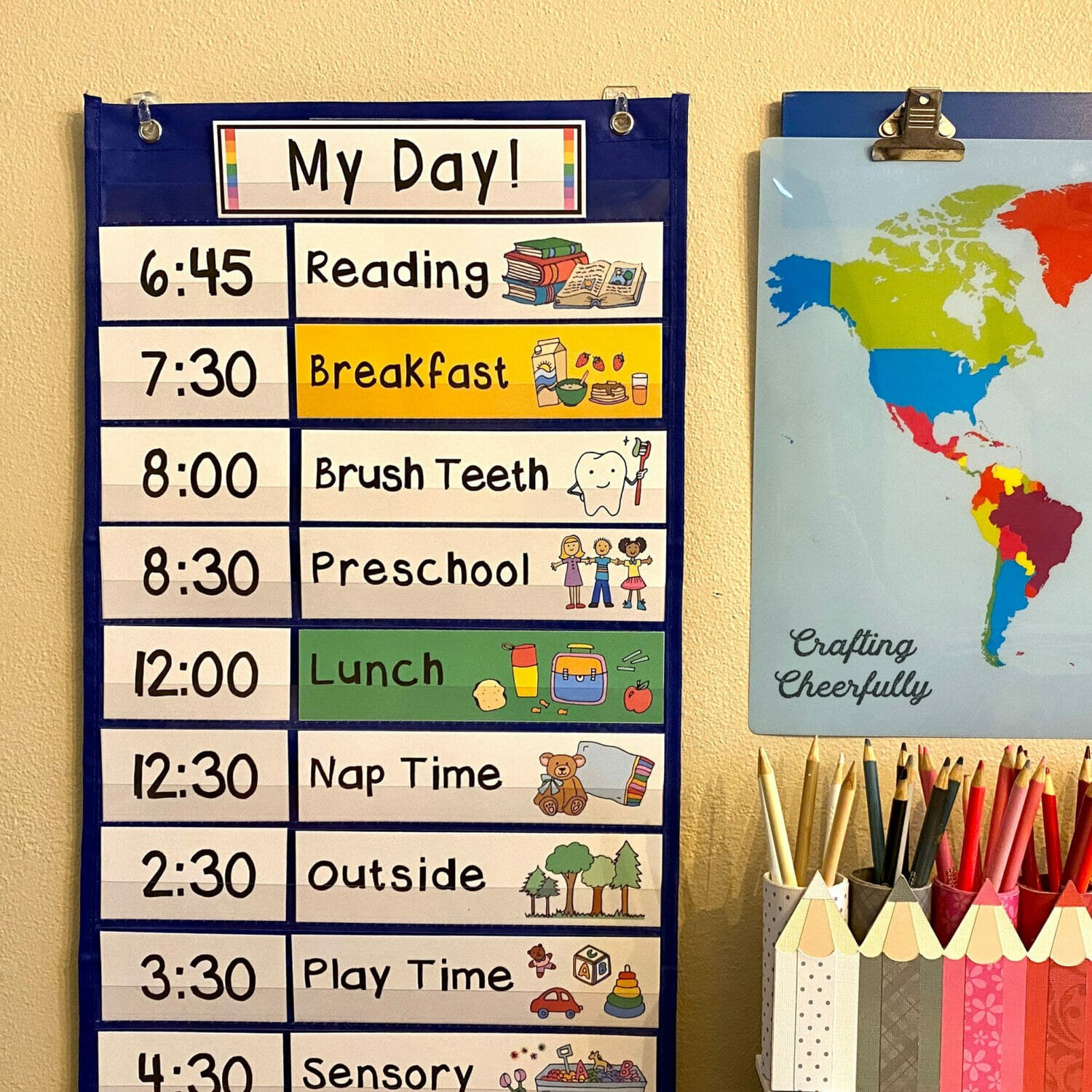 Visual Schedule Cards - Crafting Cheerfully with regard to Free Printable Classroom Schedule Cards