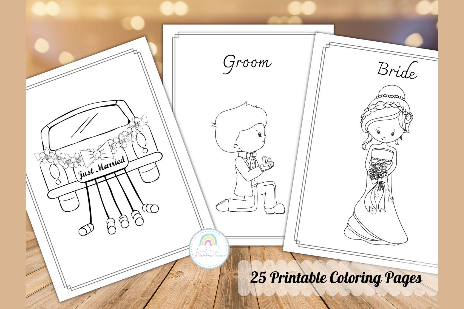 Wedding Coloring Pages For Kids Printable intended for Free Printable Childrens Wedding Activity Book Uk