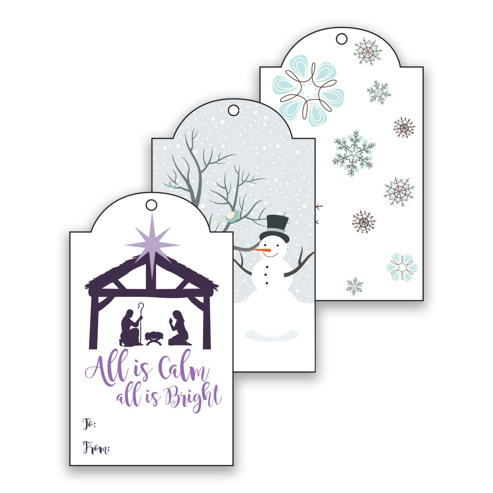 Winter Lds Christmas Gift Tags - Digital Download In Lds Holiday throughout Free Printable Christian Gift Tags