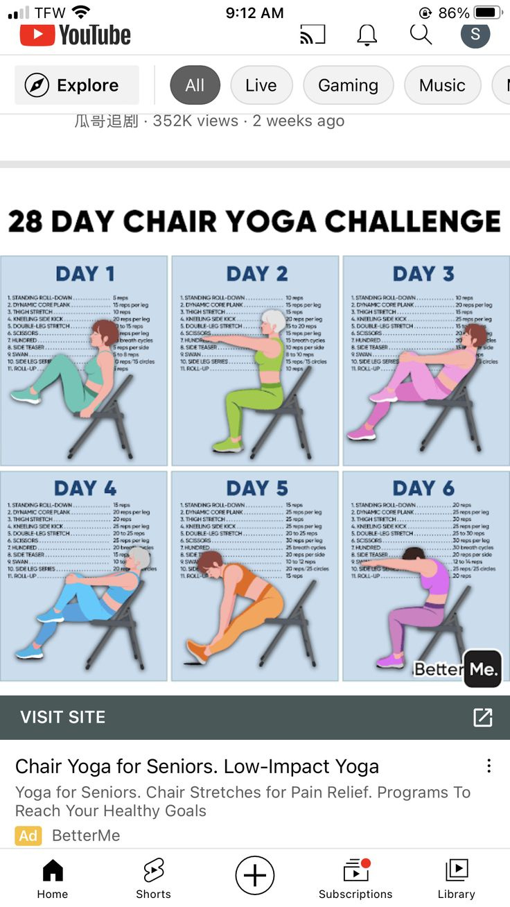 Yoga For 30 Minute Exercise Seniors Chair Printable Chair Yoga for FREE Printable Chair Yoga Exercises with Pictures