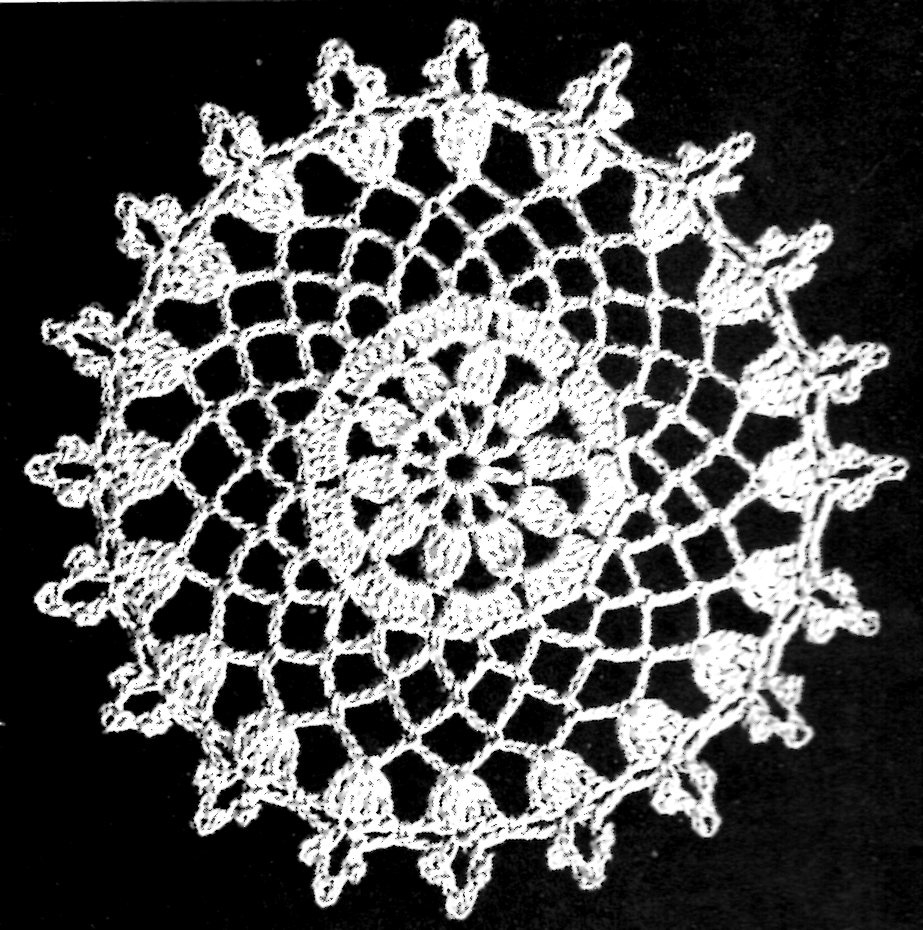 Young Love Lacy Openwork Crochet Tablecloth Pattern Instructions in Free Printable Crochet Tablecloth Patterns