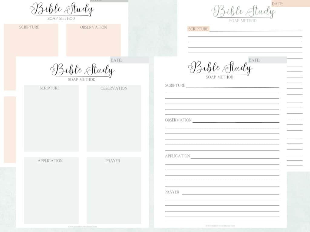 Your Free Printables For Soap Bible Study Method! with regard to FREE Printable Christian Bible Studies