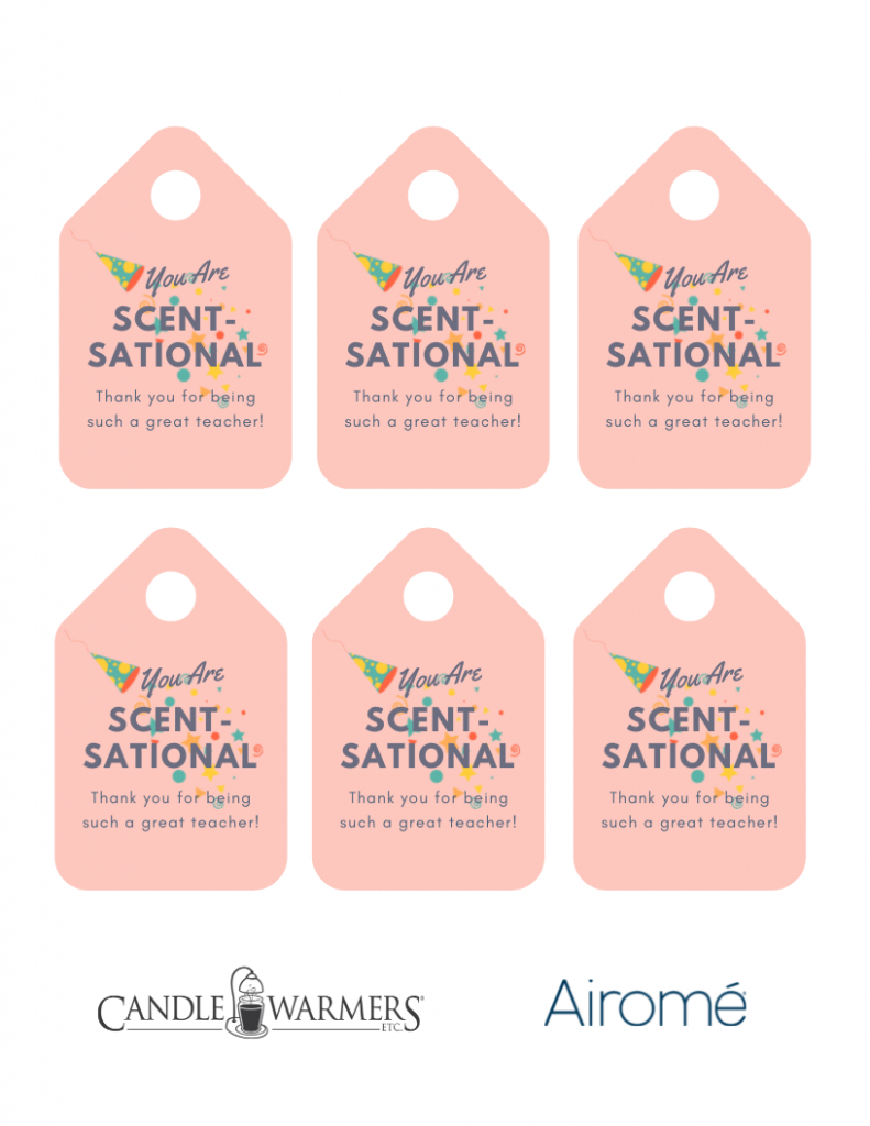 You&amp;#039;Re Scent-Sational&amp;quot; Teacher Gift Idea With Free Printable Gift intended for FREE Printable Candle Gift Tags